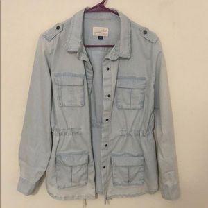 Faded blue and white jacket/shirt